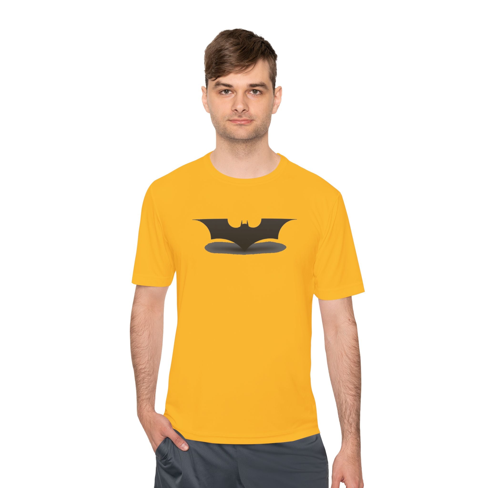 Bat Emblem Performance Tee — Moisture-Wicking Athletic Shirt