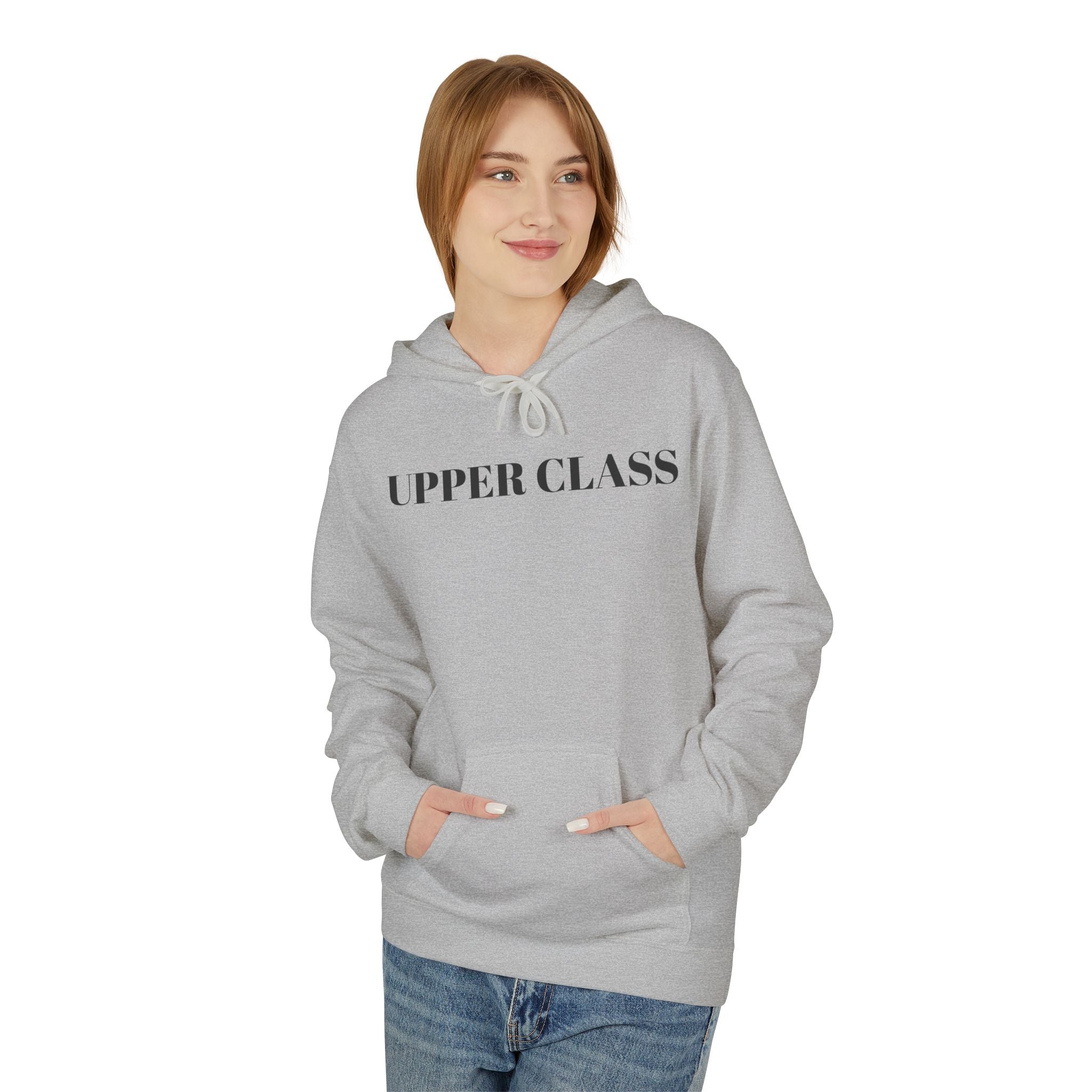 Upper Class Hoodie — Minimalist Luxe Logo Pullover