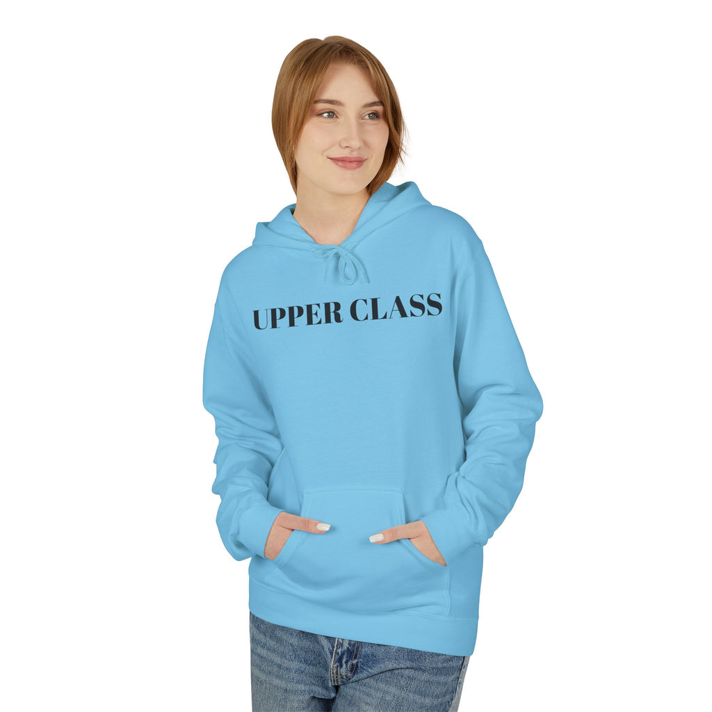 Upper Class Hoodie — Minimalist Luxe Logo Pullover