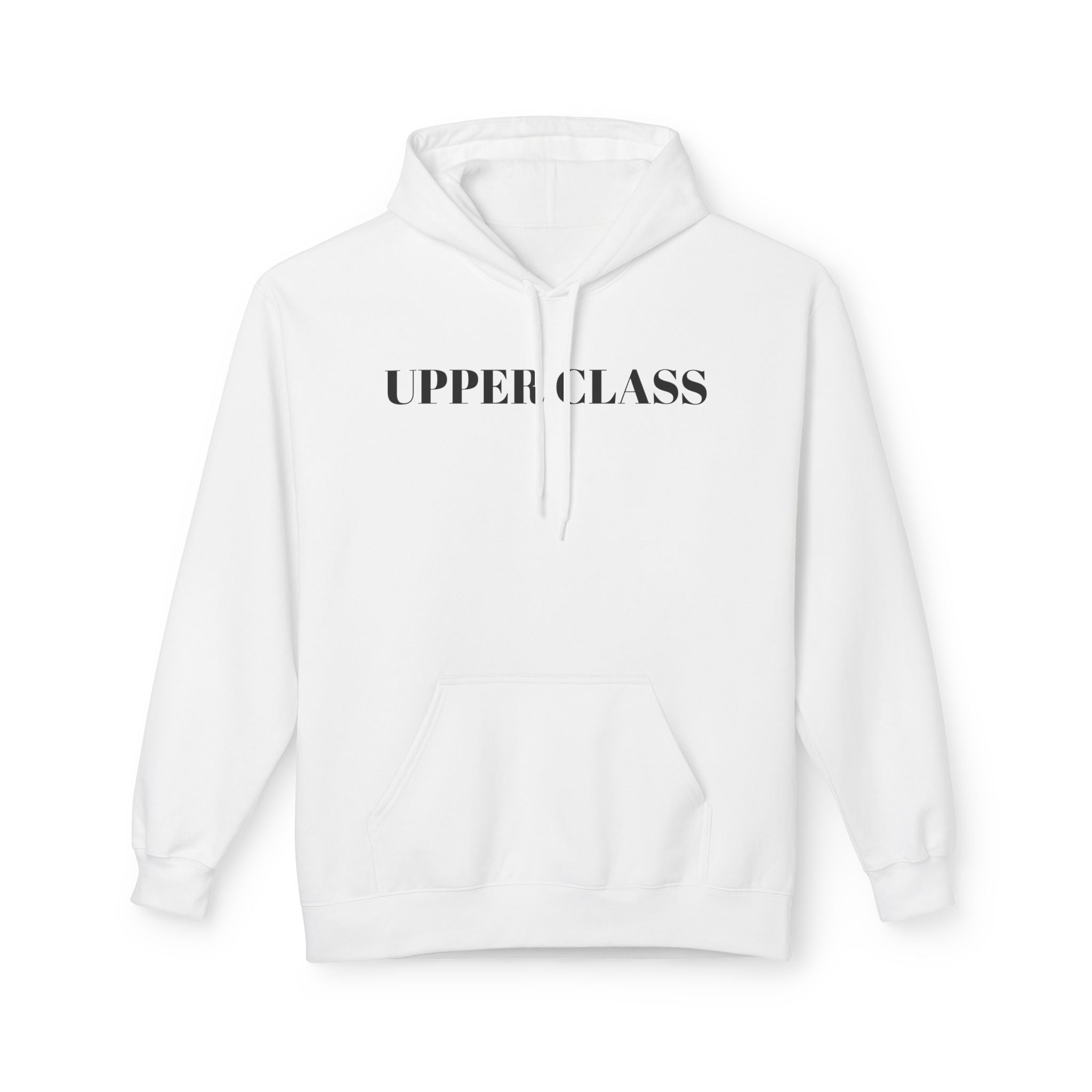 Upper Class Hoodie — Minimalist Luxe Logo Pullover