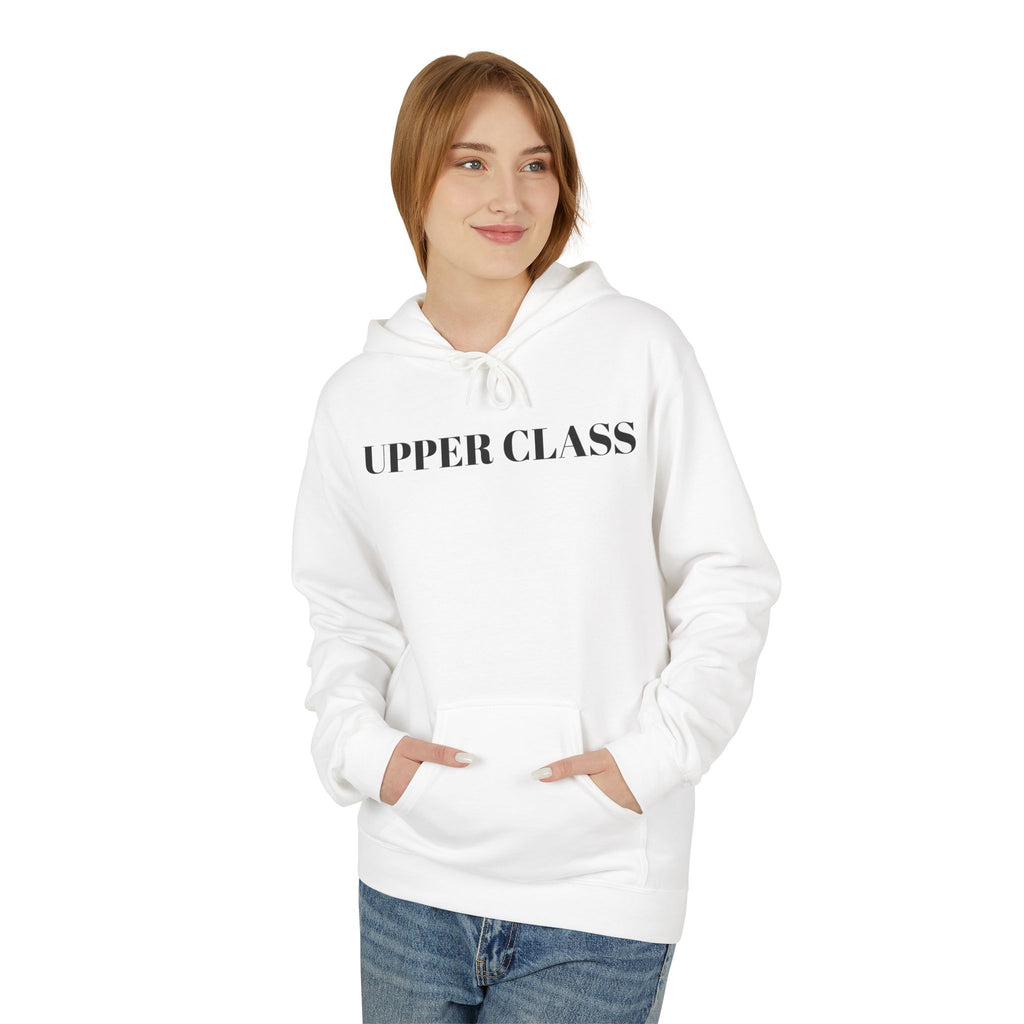 Upper Class Hoodie — Minimalist Luxe Logo Pullover