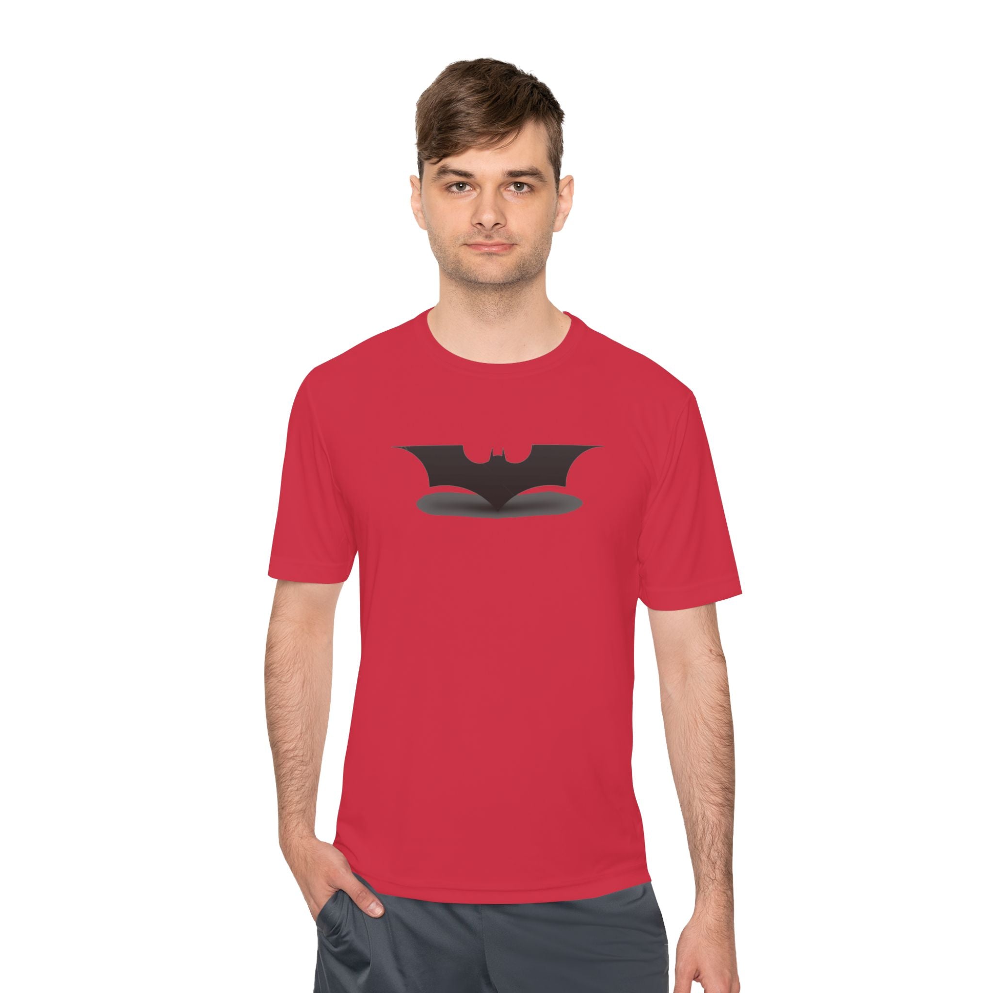 Bat Emblem Performance Tee — Moisture-Wicking Athletic Shirt