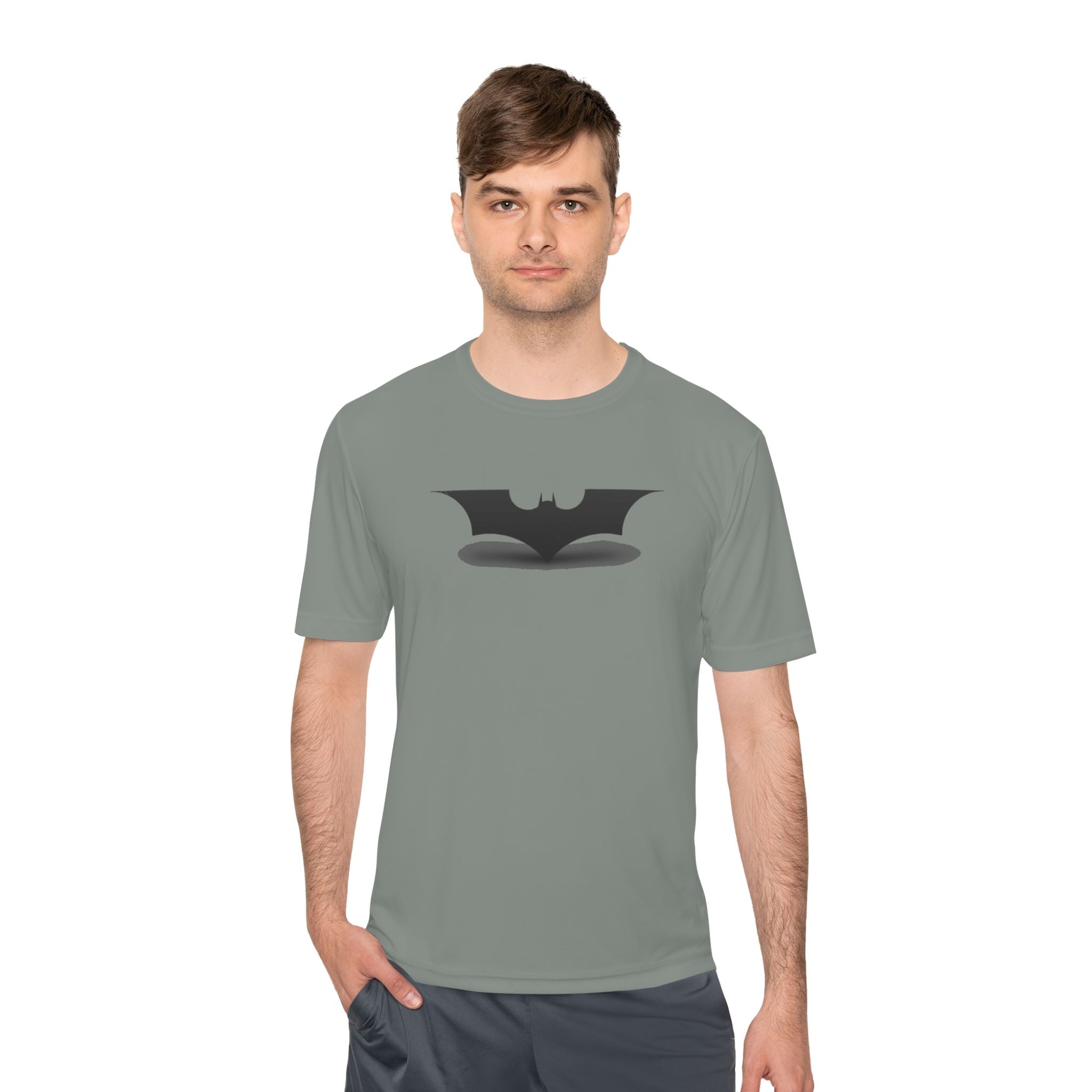 Bat Emblem Performance Tee — Moisture-Wicking Athletic Shirt
