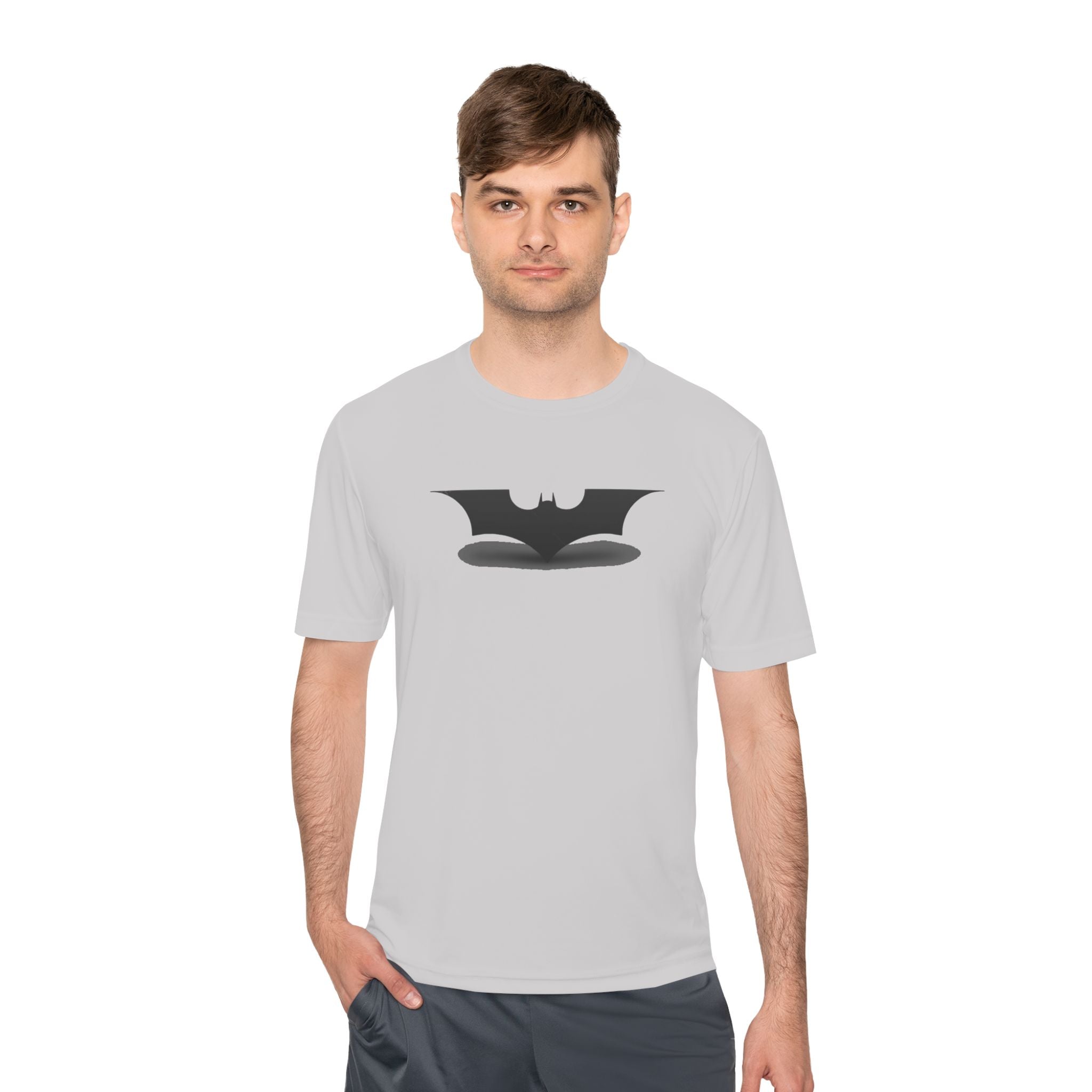 Bat Emblem Performance Tee — Moisture-Wicking Athletic Shirt